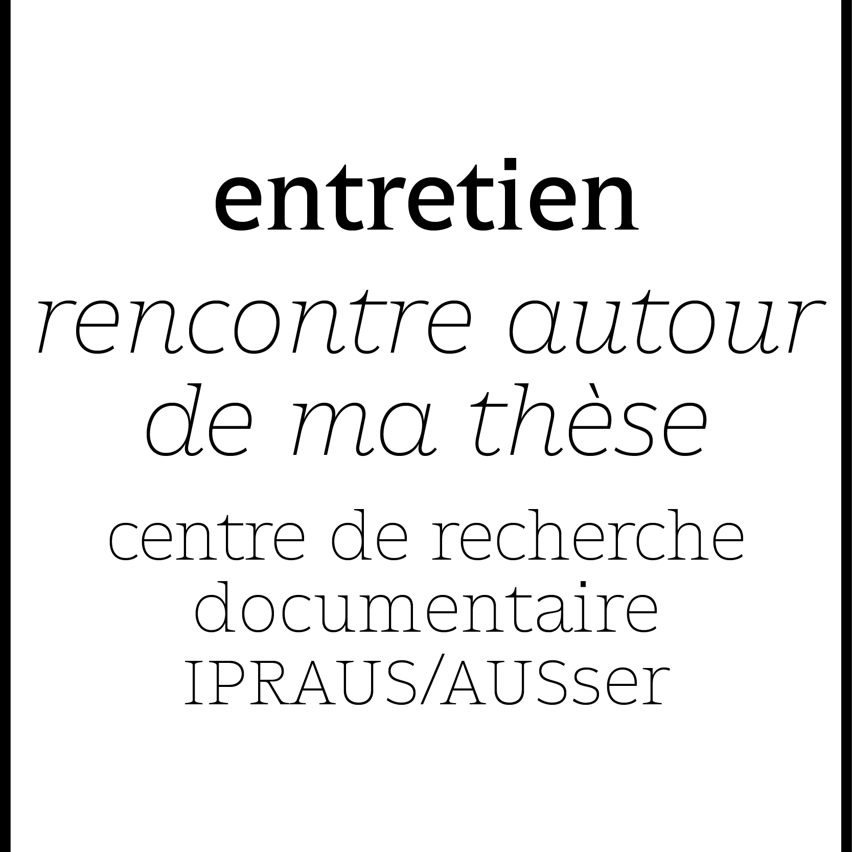rencontre doctorale en architecture